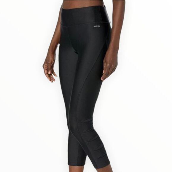 Jockey Black Slit Cutout Capri Activewear Legging Black Small - Picture 1 of 8
